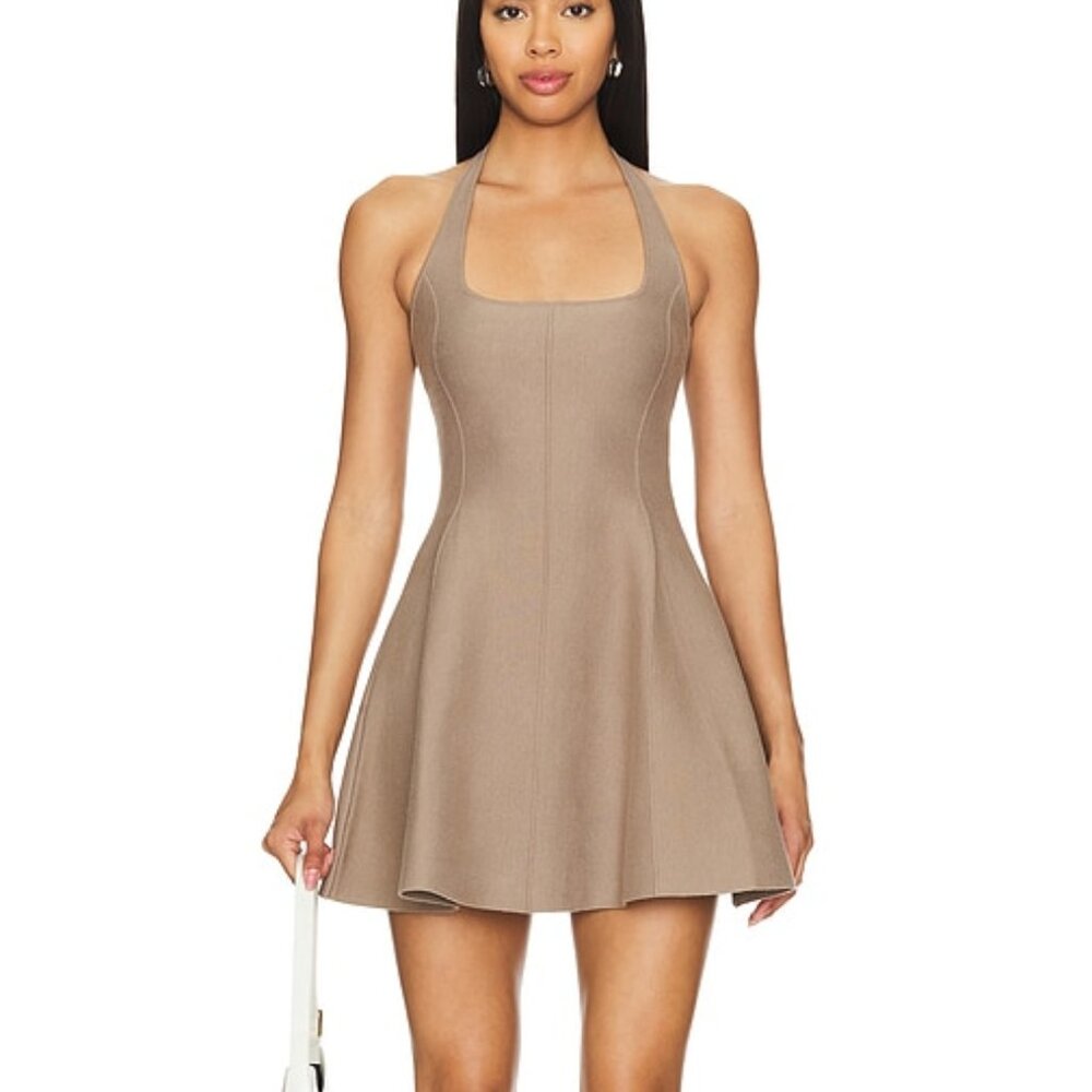 Fleur Du Mal Bondage Mini Halter neck dress XS